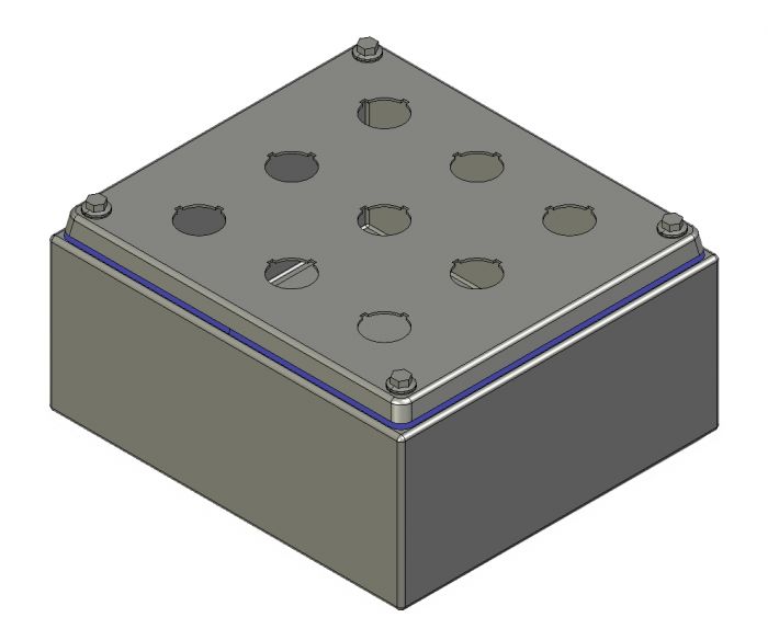 PEH Hygienic Design Drukknopkast ILINOX - 210(B)x190(H)x100(D)mm - PEH09/316A