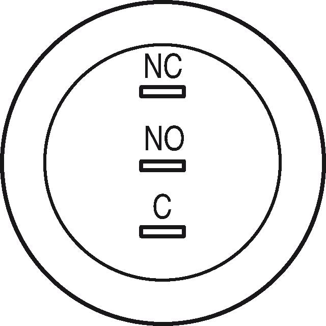 Onverlichte drukknop EAO - ∅ 19 mm Inox 304 24V - 82-5153.1000