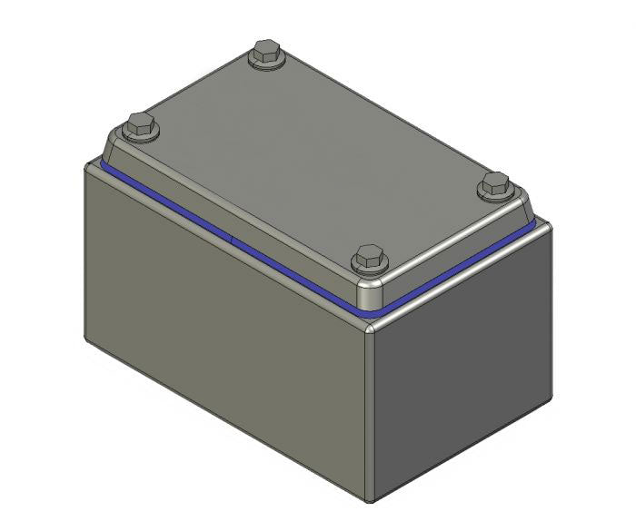 DEH Hygienic Design Klemmenkast ILINOX - 90(B)x140(H)x85(D)mm - DEH02/316A
