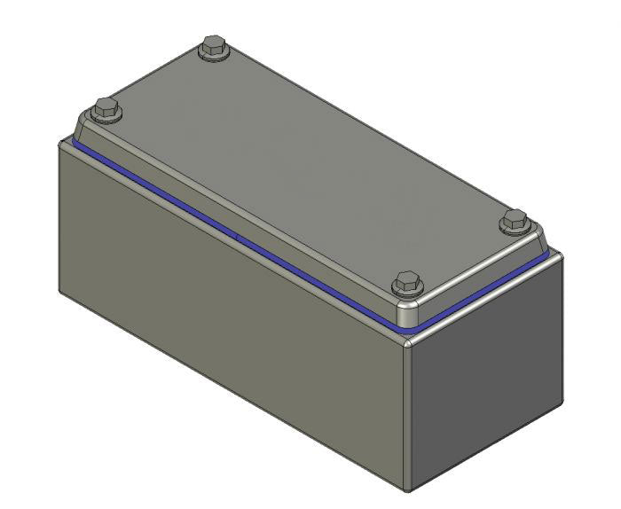 DEH Hygienic Design Klemmenkast ILINOX - 90(B)x200(H)x85(D)mm - DEH03/316A