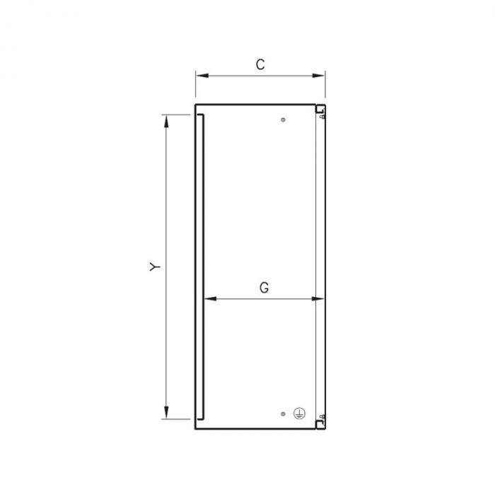 QVP Wandkast ILINOX - 600(B)x1200(H)x400(D)mm - QVP612
