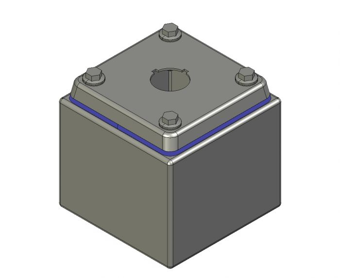 PEH Hygienic Design Drukknopkast ILINOX - 90(B)x90(H)x85(D)mm - PEH01/316A