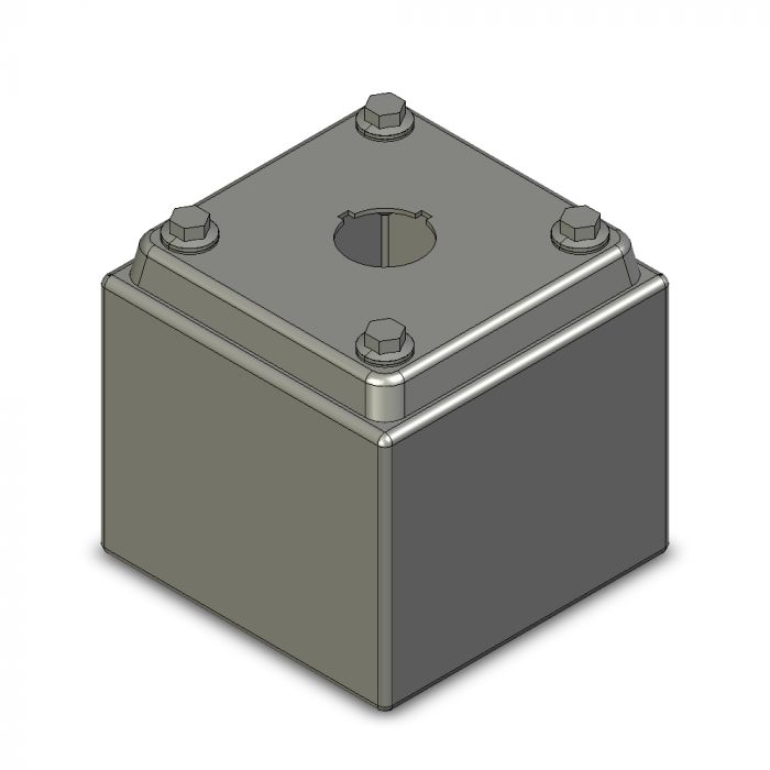 PE Coffret bouton poussoir ILINOX - 90(L)x90(H)x85(E)mm - PE01/304A