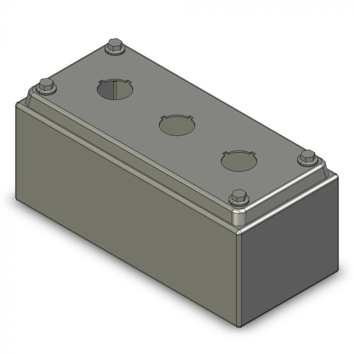 PE Coffret bouton poussoir ILINOX - 90(L)x200(H)x85(E)mm - PE03/304A