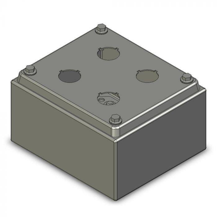 PE Coffret bouton poussoir ILINOX - 130(L)x150(H)x85(E)mm - PE04/304A