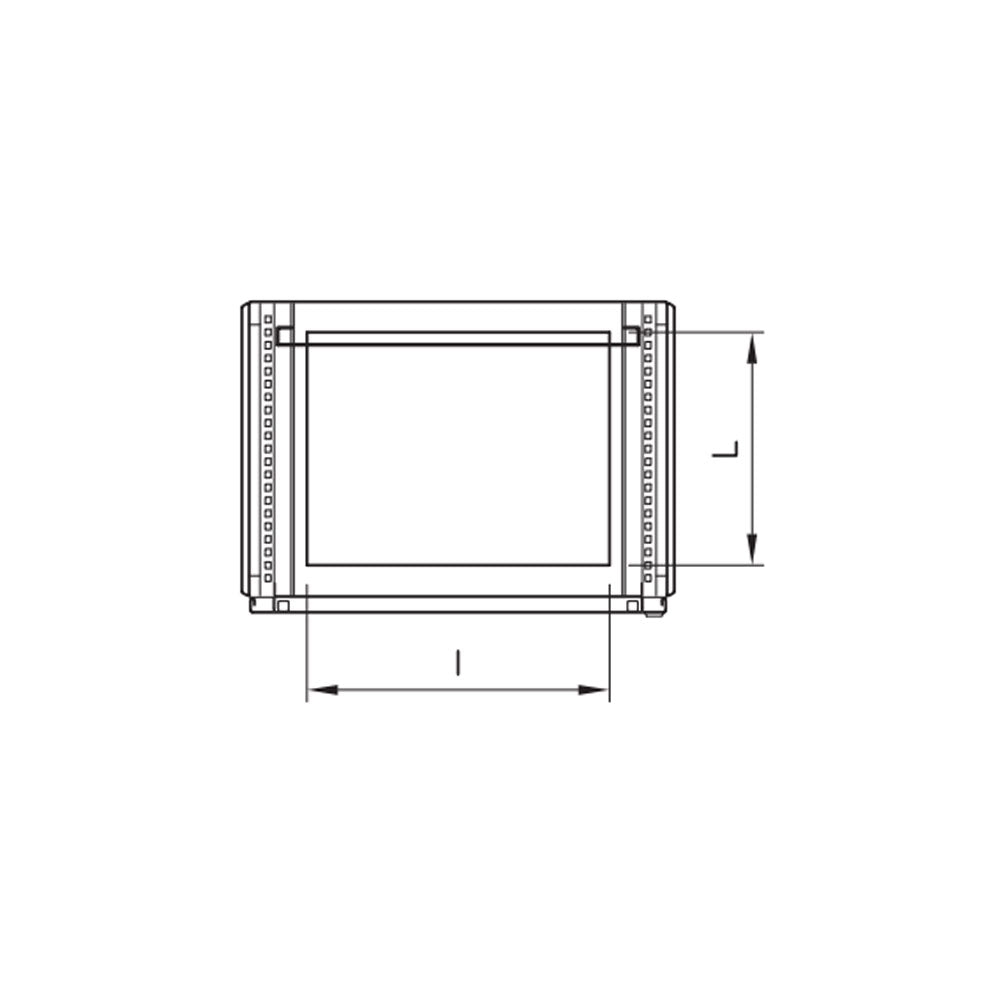 CX-A Vloerstaande kast met venster deur ILINOX - 1008(B)x1800(H)x400(D)mm - CXV1084A