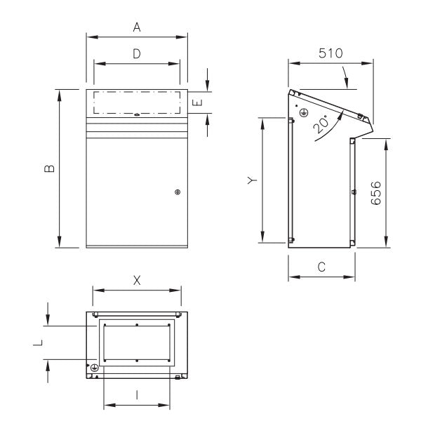 QP Lessenaar ILINOX - 1000(B)x950(H)x400(D)mm - QP1000