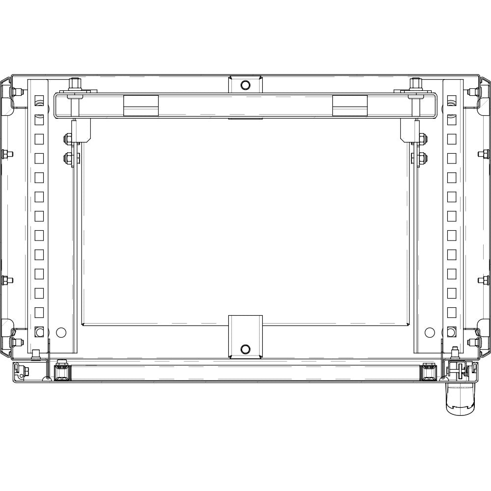 CX-A Vloerstaande kast met venster deur ILINOX - 608(B)x2000(H)x500(D)mm - CXV0605A
