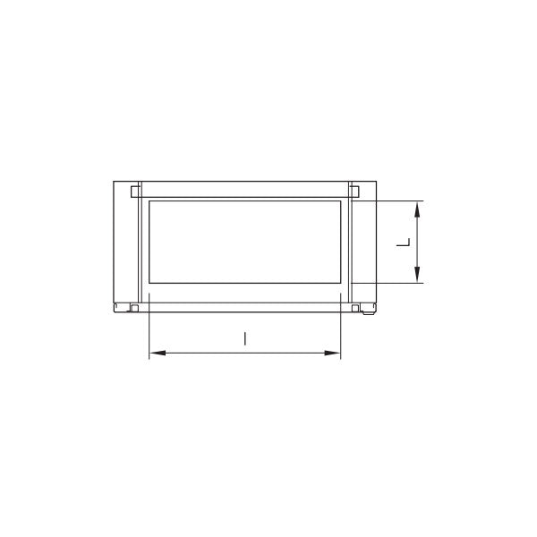 CC compacte vloerstaande kast met venster deur ILINOX - 1005(B)x1840(H)x400(D)mm - CCV1018