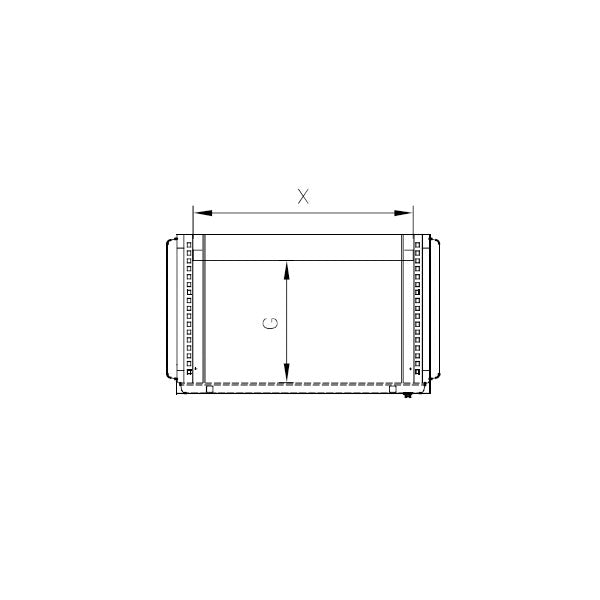 CXH Hygienic design vloerstaande kast ILINOX - 400(B)x1800(2111)(H)x500(D)mm - CXH0485A