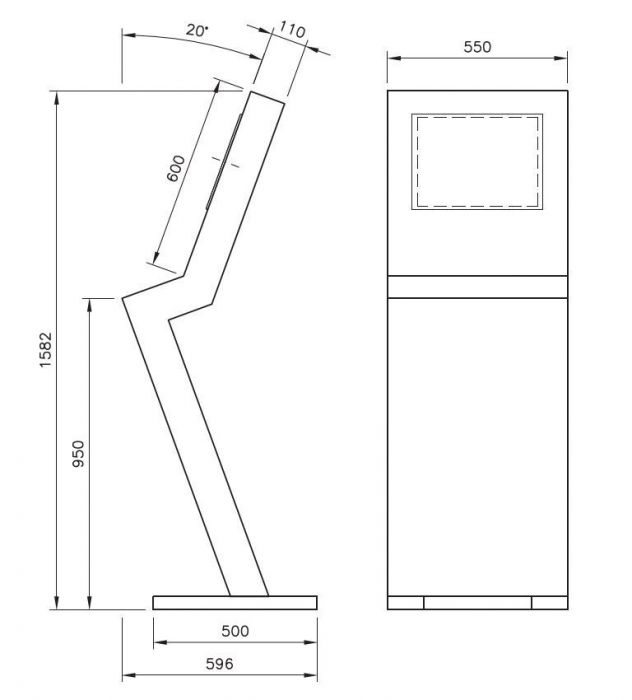 CS Console ILINOX - CSD550Z