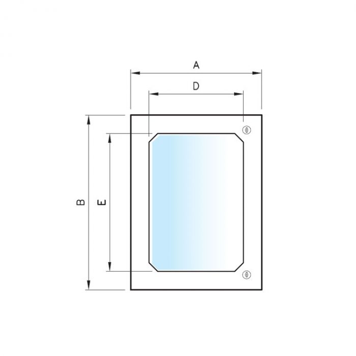 QV Wandkast ILINOX - 450(B)x450(H)x200(D)mm - QV44S/316