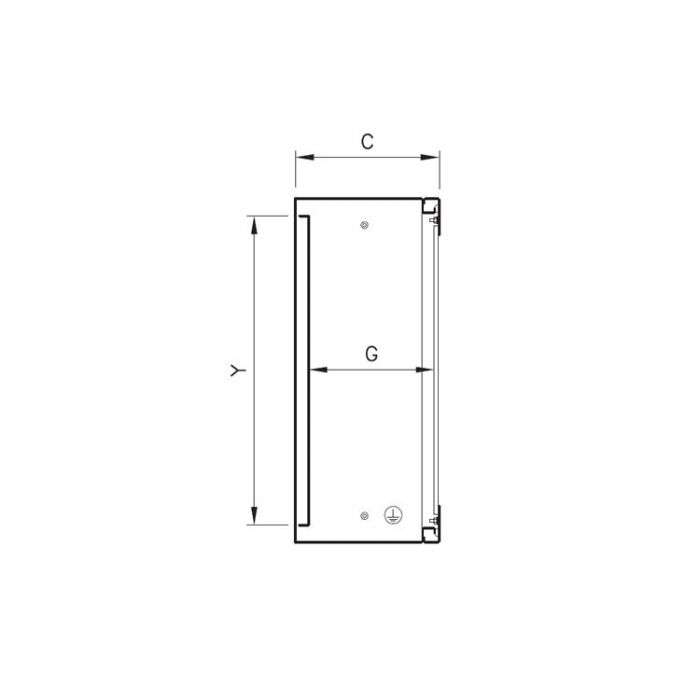 QV Wandkast ILINOX - 600(B)x450(H)x250(D)mm - QV64S/316