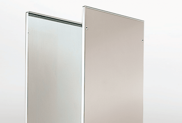 Set van 2st zijpanelen voor CX vloerstaande kasten ILINOX - 365(B)x1790(H)mm - CX84A