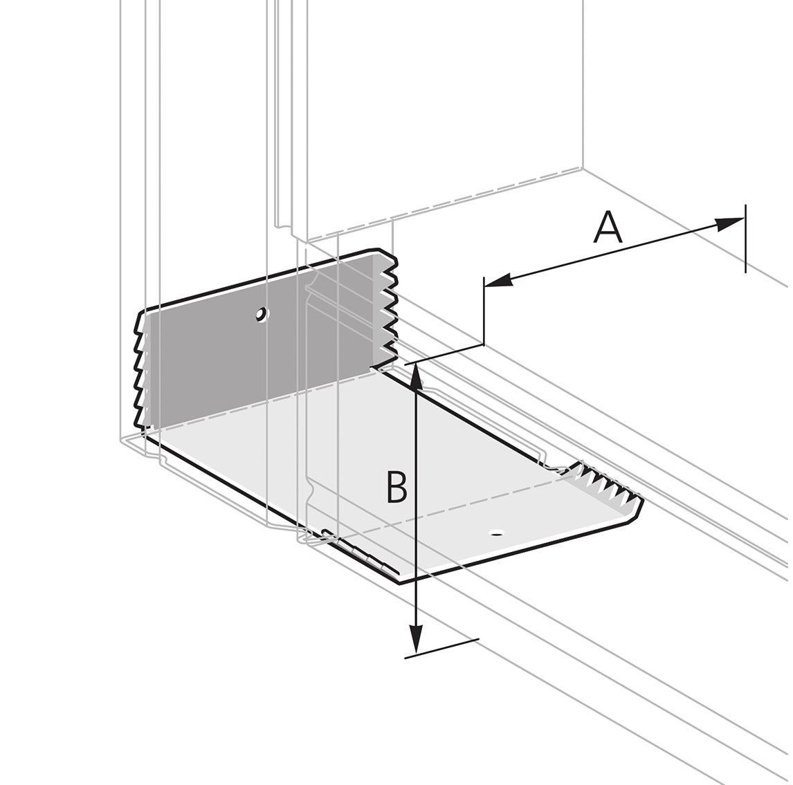 PIK Kanaal Pflitsch - Koppelingsbocht intern 60x60mm Inox 430 - PIK VWI 60/60 VA