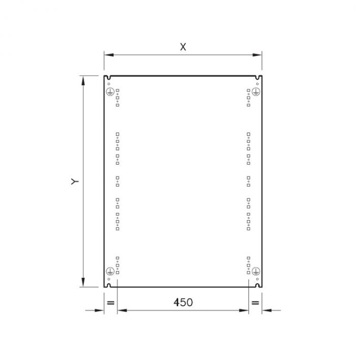 QM Wandkast ILINOX - 590(B)x340(H)x220(D)mm - QM048