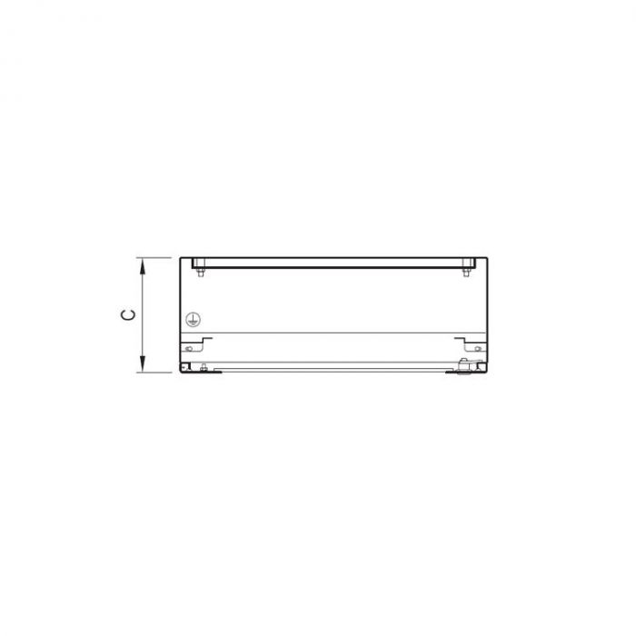 QM Wandkast ILINOX - 590(B)x340(H)x220(D)mm - QM048