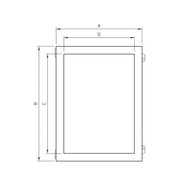 Overzetdeur ILINOX - 750(B)x1000(H)x45(D) - SV710/45