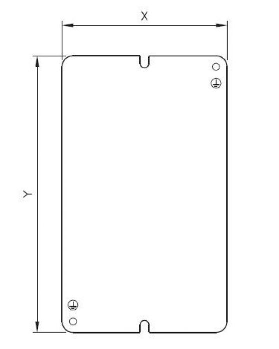 Montageplaat sendzimir voor DS010 ILINOX - 192(B)x170(H)mm - PI010