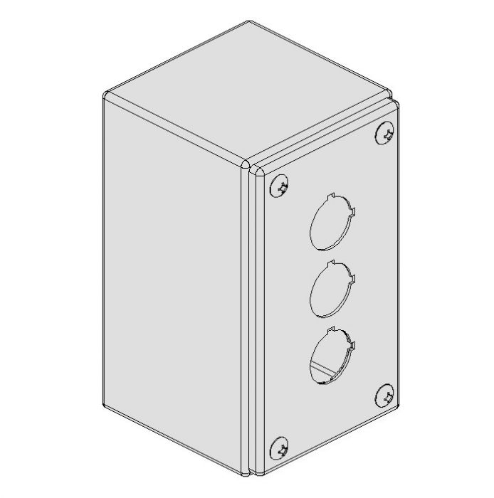 PE Drukknopkast ILINOX - 90(B)x140(H)x85(D)mm - PEC03/304A