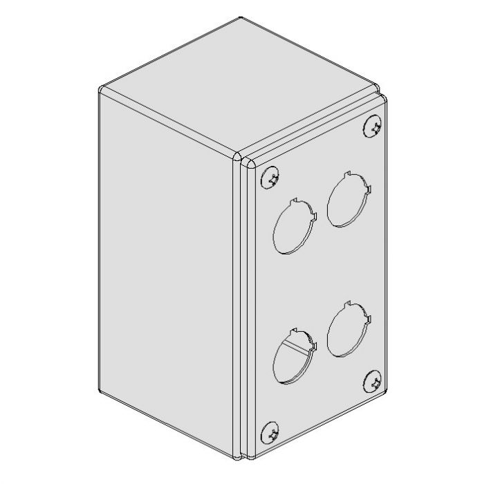 PE Drukknopkast ILINOX - 90(B)x140(H)x85(D)mm - PEC04/304A