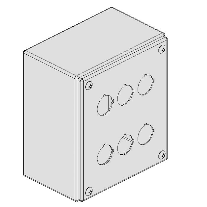 PE Drukknopkast ILINOX - 130(B)x150(H)x85(D)mm - PEC06O/304A