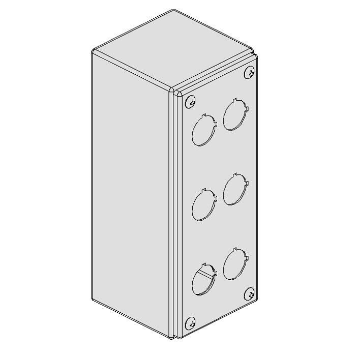 PE Drukknopkast ILINOX - 90(B)x200(H)x85(D)mm - PEC06V/304A