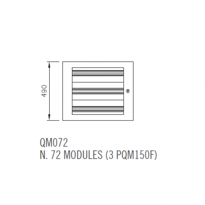QM Wandkast ILINOX - 590(B)x490(H)x220(D)mm - QM072