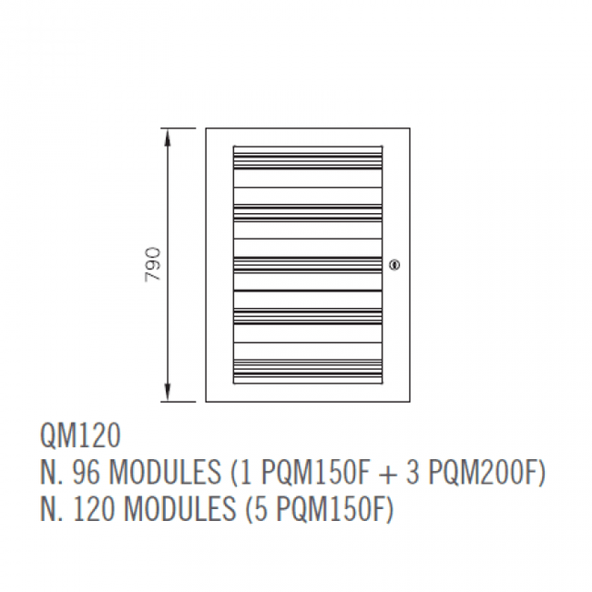 QM Wandkast ILINOX - 590(B)x790(H)x220(D)mm - QM120